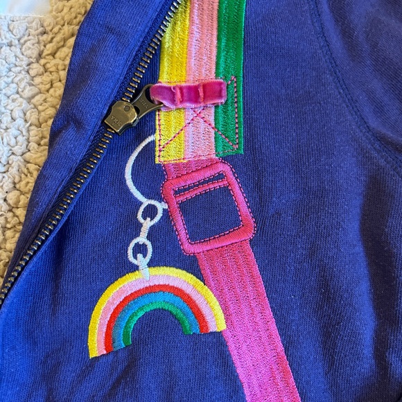 Mini Boden Sherpa Hoodie 8-9 - Picture 3 of 5